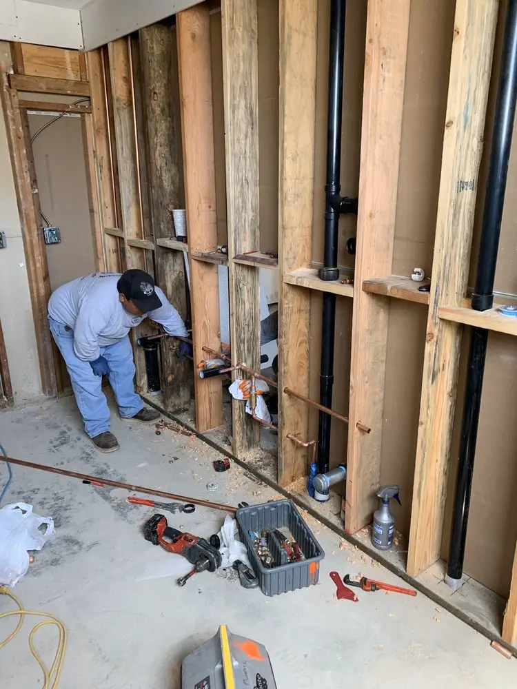 Commercial rough-in plumbing for Water Heater Replacement in Nokesville